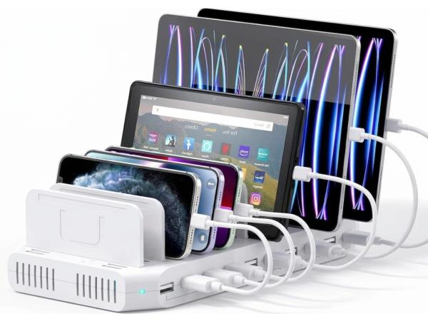 10-poorts Multi-apparaat USB-laadstation Quickcharge
