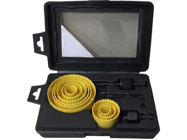 Hole saw set, 12-piece