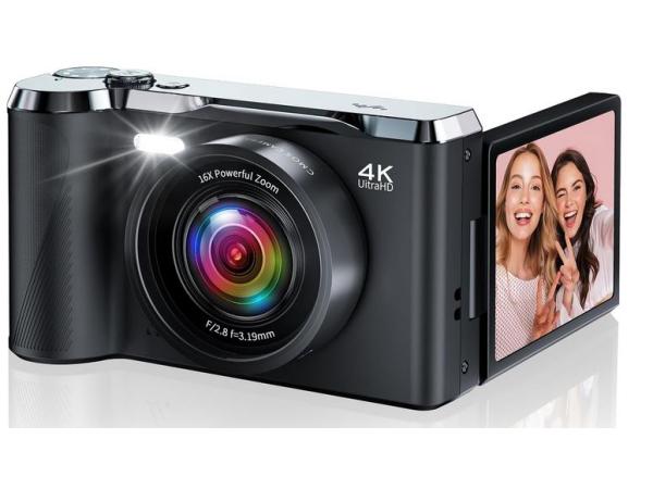 JDZ 56MP Vlogging Camera With 3 Inch Flip LCD Screen