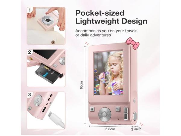 Compact Digital Camera 50MP- 6X Digital Zoom Auto Focus