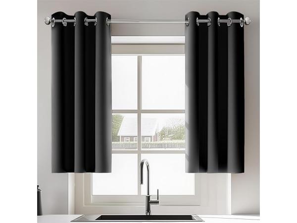 ORINOVA black blackout curtains (140x183 cm)