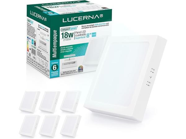 LUCERNA LED ceiling light, 6 pieces