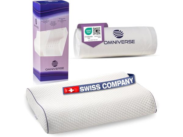 Omniverse Medium-Firm Neck Support Pillow 55x37cm