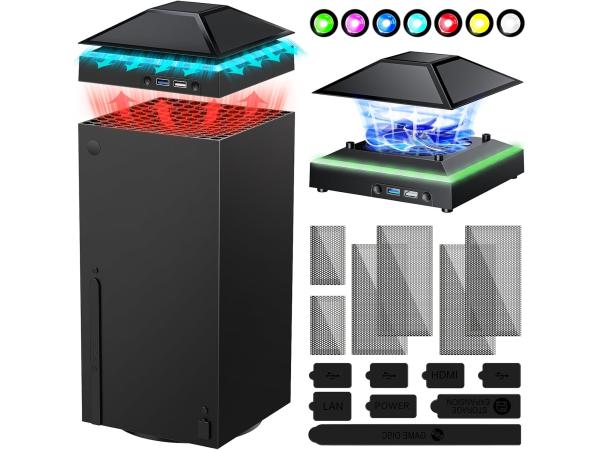 Cooling fan for Xbox Series X with dust cover