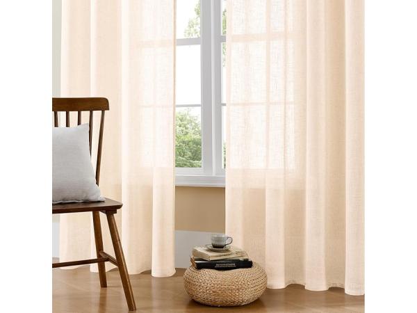 Sheer curtains with rings 132*260cm