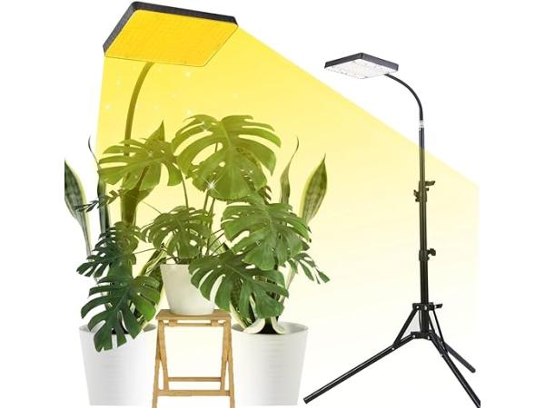 Full spectrum grow lamp with stand