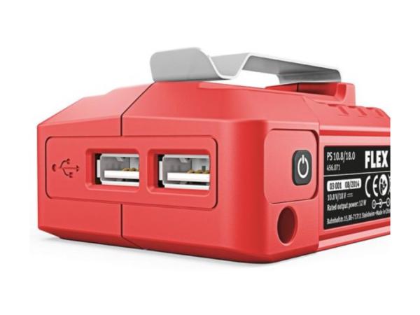 2x Flex battery adapter 10.8–18V