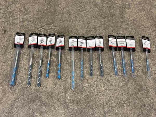 Tip karaatboor set 13-delig ø5-12mm