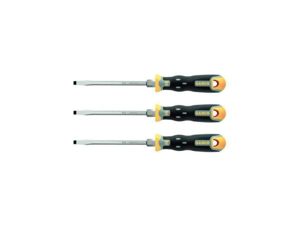 3x BAHCO 020.100.200 slotted screwdriver 1.6x10x200 mm
