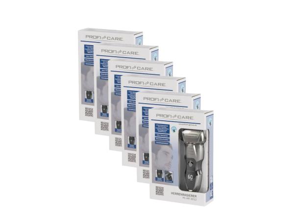 6x ProfiCare HR 3301 scheerapparaat 3-delig