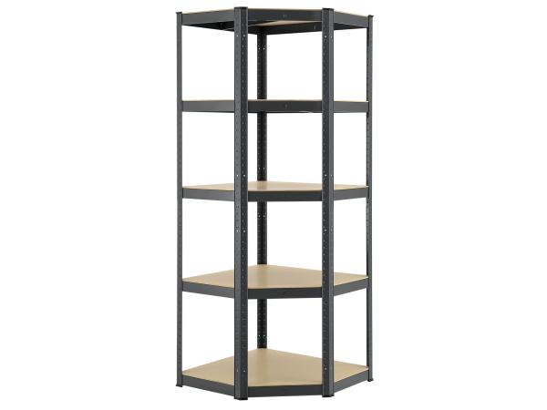 Shelving unit / Warehouse rack - Corner - 180 x 70 cm - Grey