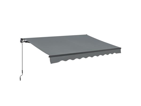 Sun awning / Canopy - 400 x 300 cm - Grey
