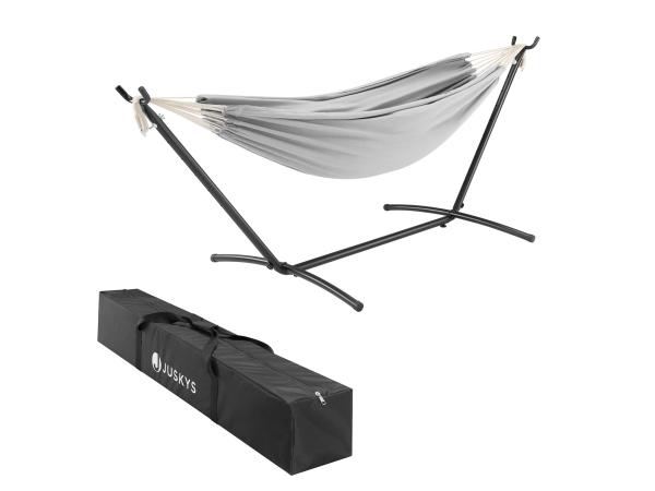 Hammock - Light Grey - Incl. Stand & Storage Bag