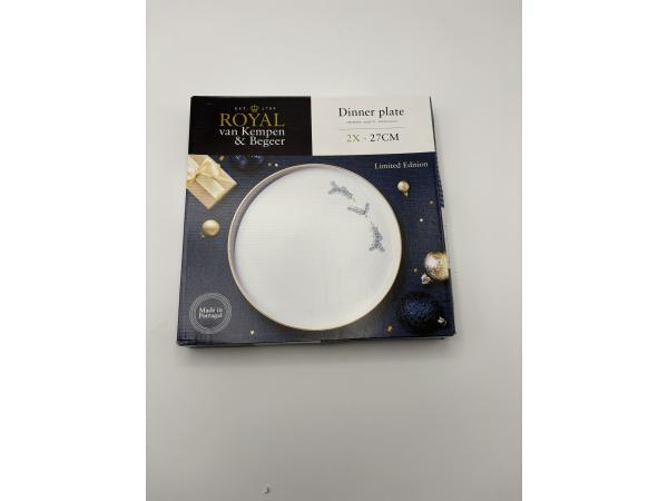 Royal van Kempen & Begeer dinerborden 2x27 cm 