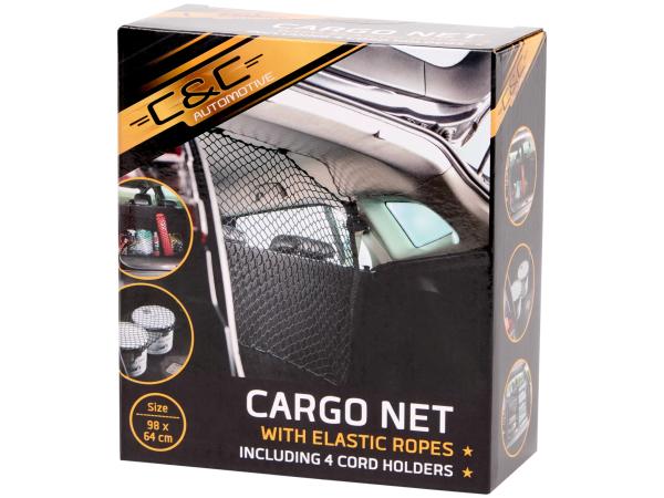 2x C&C Kofferbaknet 98 x 64 cm – elastische koorden 