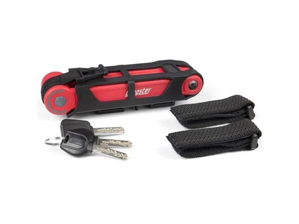 Sturdy bike lock reliable and red