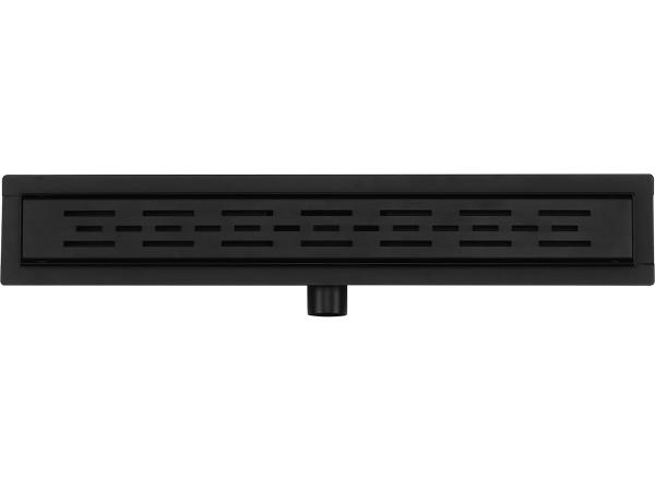 Shower Drain with Flange and Removable Trap 70 cm Matte Black