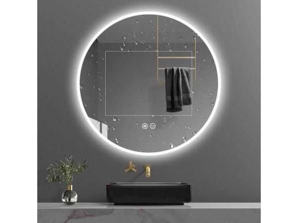 100x100 Round LED mirror adjustable color temperature 3500K -