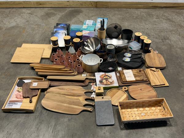 Lot of home decor and kitchen essentials