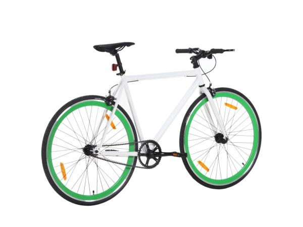 Stadsfiets Wit Groen 55 CM B keuze*