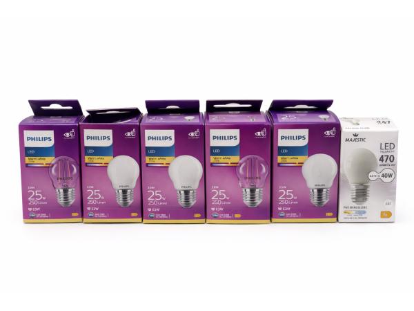 6x Philips LED Lampen + Majestic – Warm/Wit