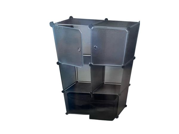 Plastic cabinet with various possibilities 76.5x37.5x113 cm