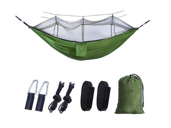 Hammock with mosquito net - Green