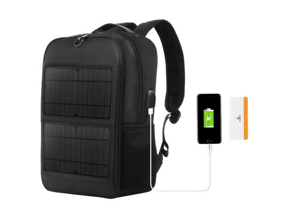 Solar backpack - with 2 panels