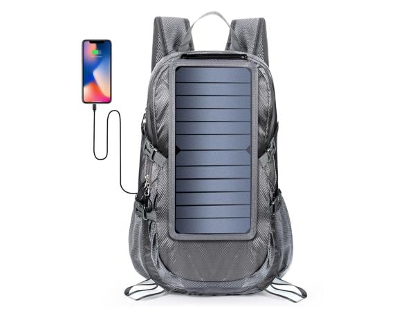 Solar backpack – ideal for hikers and campers