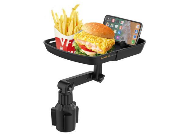 Car tray - for round cup holder