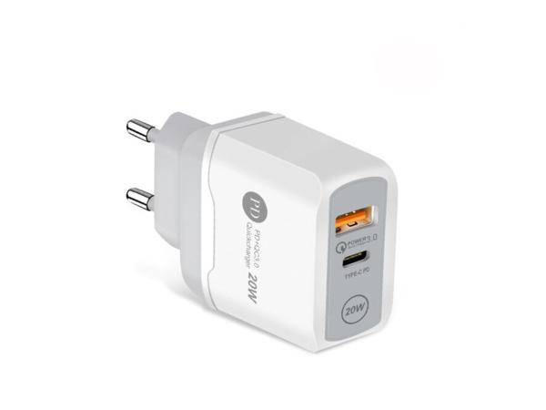 Quick charger white - 2 ports