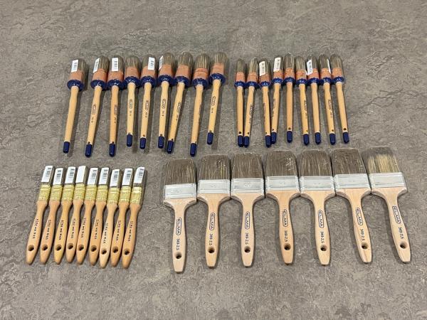 Painter’s brushes assorted set, 34-piece