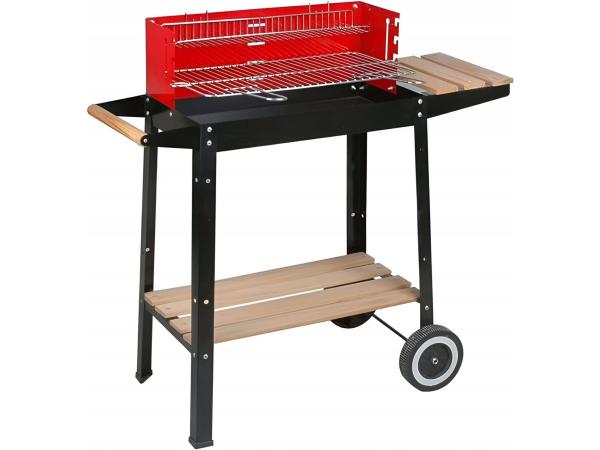 Boxer Barbecue - Verschuifbaar Rooster - Wieltjes- 49 x27CM