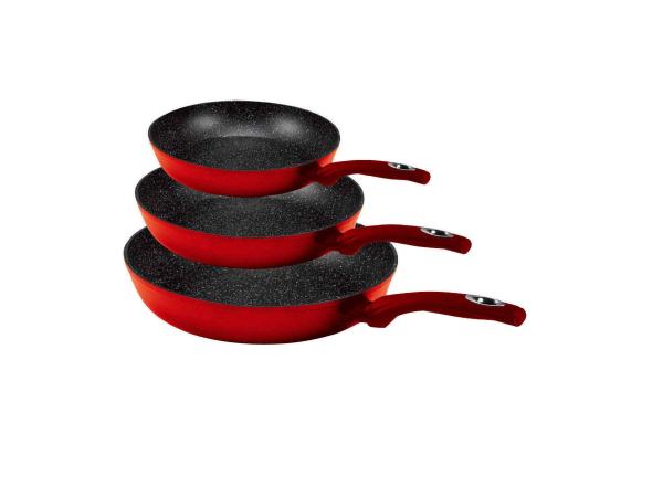 Luxe Koekenpannenset Edenberg – 20, 24 en 28 cm