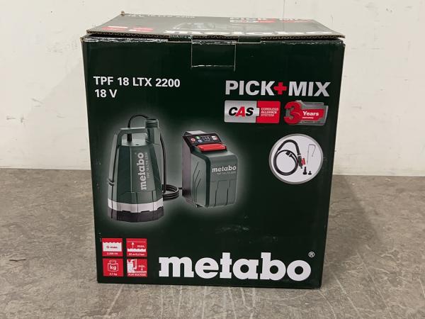 Metabo accu dompelpomp body 2,2 bar TPF18LTX2200