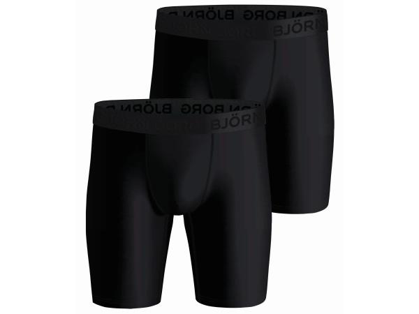 Bjorn Borg 2-Pack Performance Boxers Long Leg Zwart - M