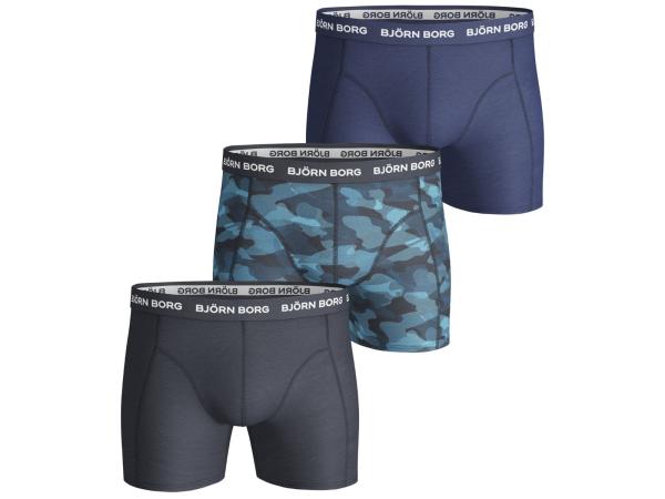 Bjorn Borg 3-Pack Boxers Total Eclipse Shade - S
