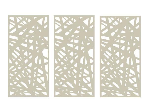 3x Composiet terrasscherm "Kerplunk" 180x90cm