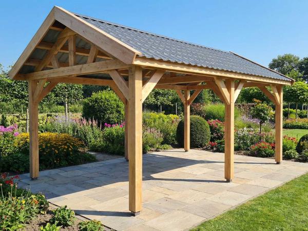 Klassieke zadeldak overkapping  550x410x340 cm