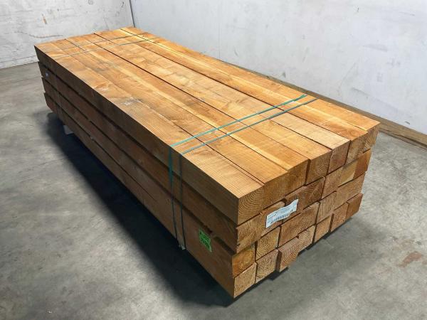 10x Douglas paal gezaagd 300x15x15cm