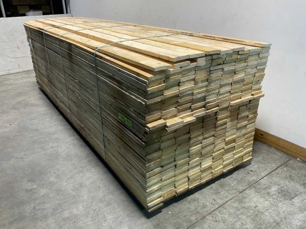 75x Vuren plank ruw 390x12,5x2,2cm