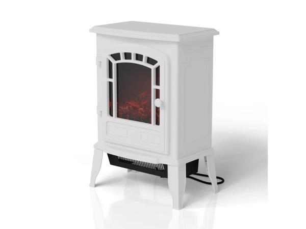 Elektrische haard - Incl. Vlameffect - Wit