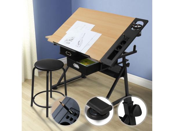  Bureau met twee werkbladen  