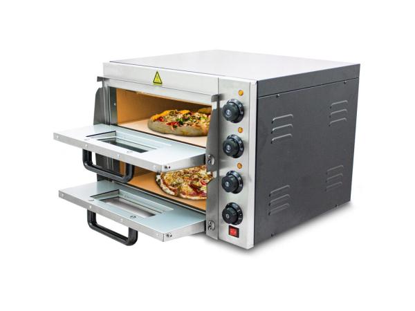 Pizzaoven / Pizzamaker - Dubbele oven - Elektrisch - 3000 wa