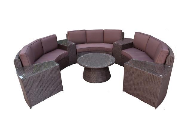 Diningset / Tuinset incl. kussens 8-delig