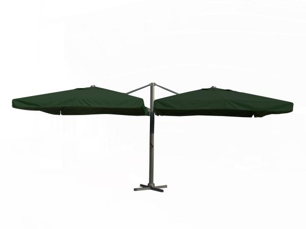 Dubbele hangende parasol Donkergroen (2 * 300x400cm)
