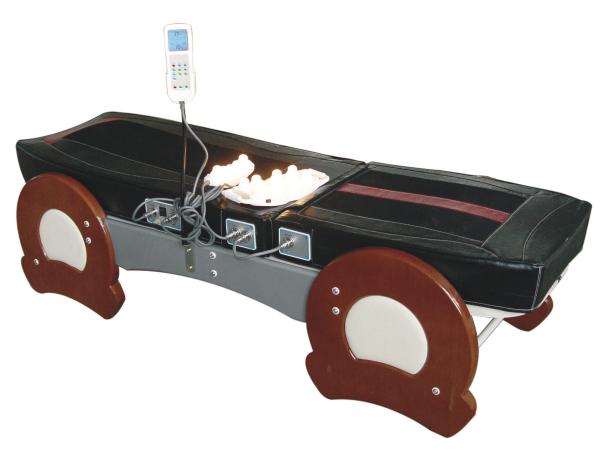 Luxe Verwarmd Massagebed met decoratief houten frame