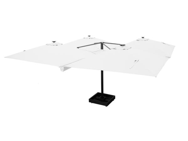 Vierdubbele hangende parasol Wit (4 * 300x300cm)