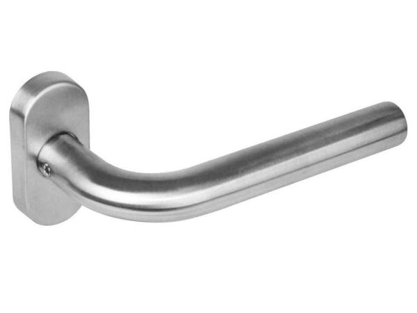 6x Intersteel deurkruk rond op ovaal rozet