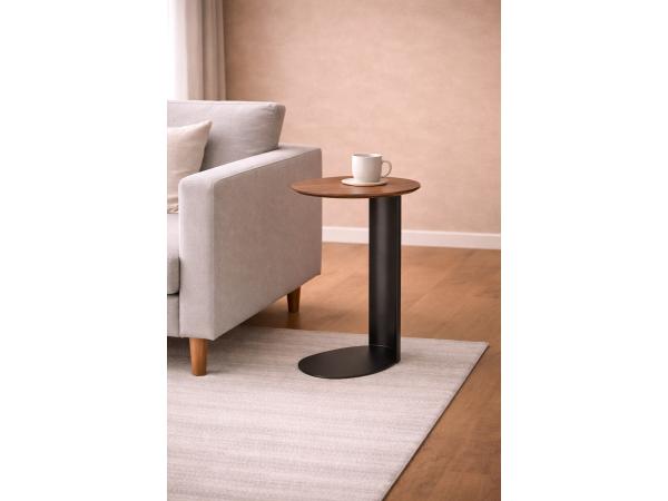 Bijzettafel Walnoot (set van 2) - Notenhout bruin - Bronze